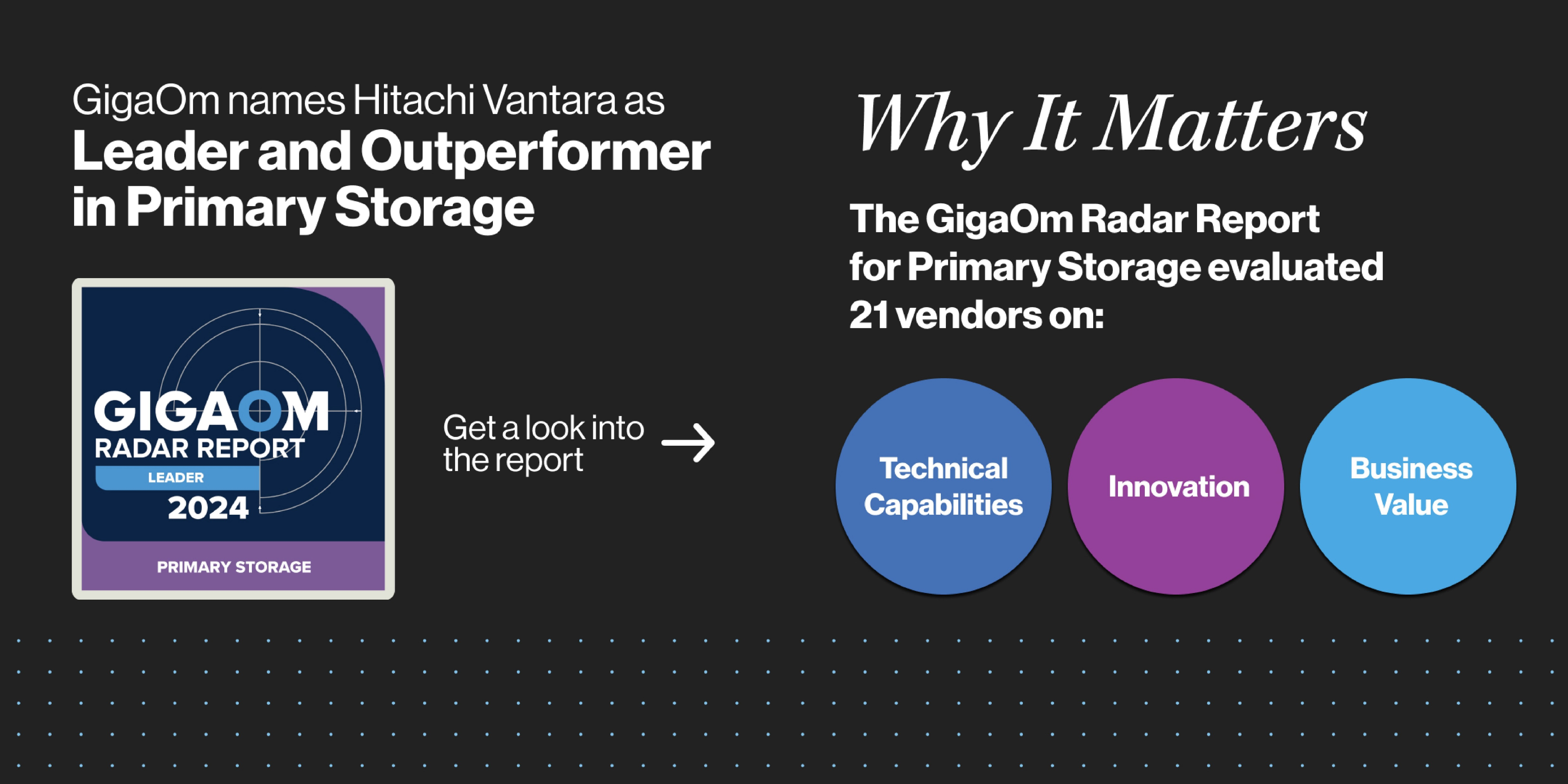 Hitachi Vantara获评GigaOm主存储雷达报告“领导者”和“表现优异者” 资讯 第1张